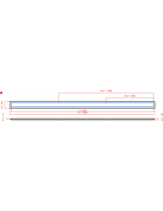 Linear drain Wiper 2850 mm...