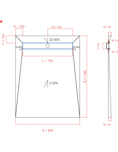 Showerlay Wiper 4 way 900 x...