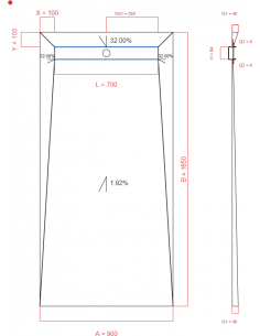 Showerlay Wiper 4 way 900 x...