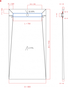 Showerlay Wiper 4 way 900 x...