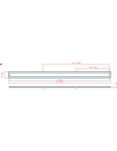 Linear drain Wiper 2250 mm...