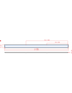 Linear drain Wiper 2790 mm...