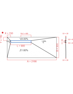 Showerlay Wiper 4 way 2166...