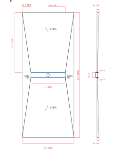 Showerlay Wiper 4 way 900 x...