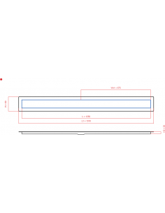 Linear drain Wiper 1250 mm...