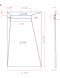 Showerlay Wiper 4 way 1000...