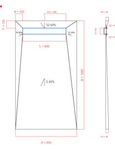 Showerlay Wiper 4 way 850 x...