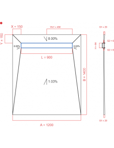 Showerlay Wiper 4 way 1200...