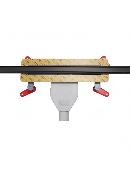View from above on INTENSI 316 linear channel with slim modern design cover