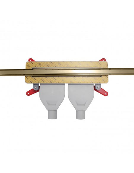 View from above on INTENSI 316 linear channel with slim modern design cover