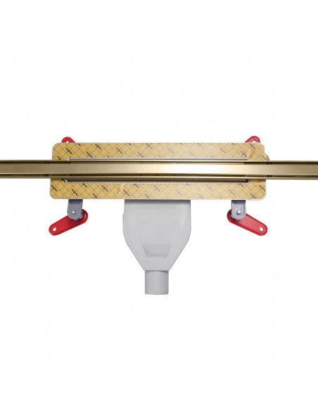 View from above on INTENSI 316 linear channel with slim modern design cover