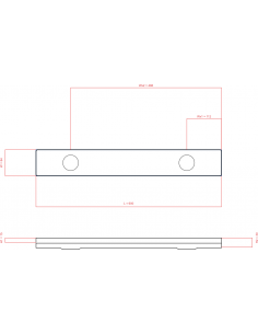 Linear drain Wiper 600 mm...