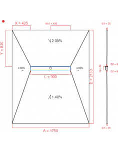 Showerlay Wiper 4 way 1750...