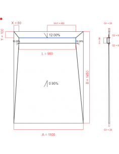 Showerlay Wiper 4 way 1100...