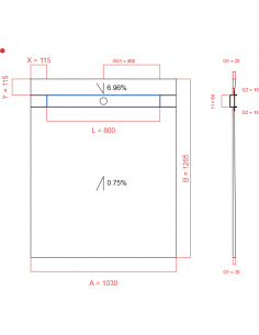 Showerlay Wiper 2 way 1030...