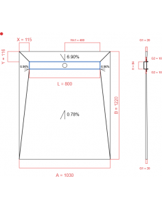 Showerlay Wiper 4 way 1030...