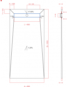 Showerlay Wiper 4 way 800 x...