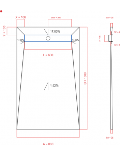 Showerlay Wiper 4 way 800 x...