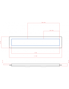 Linear drain Wiper 600 mm...