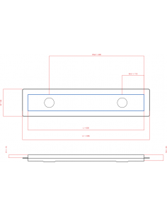 Linear drain Wiper 600 mm...