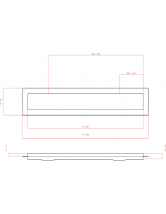 Linear drain Wiper 600 mm...