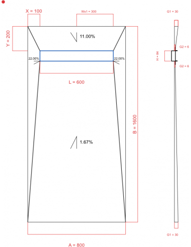 Resinbase Wiper 4 way 800 x 1600 mm...