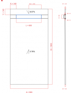 Showerlay Wiper 2 way 900 x...