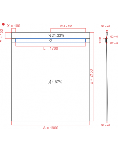 Showerlay Wiper 2 way 1900...