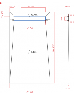 Showerlay Wiper 4 way 900 x...