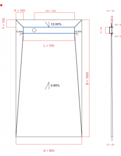 Showerlay Wiper 4 way 900 x...