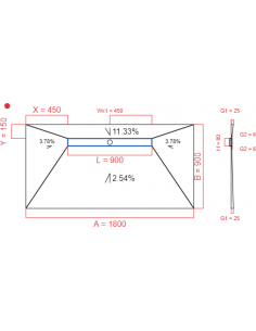 Showerlay Wiper 4 way 1800...