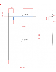 Showerlay Wiper 2 way 700 x...