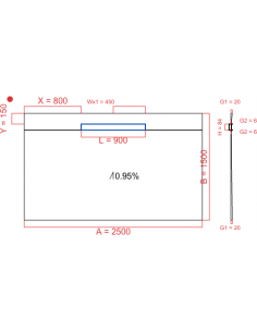 Showerlay Wiper 1 way 2500...