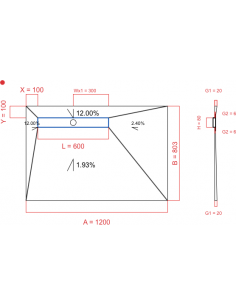Showerlay Wiper 4 way 1200...