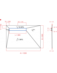 Showerlay Wiper 4 way 1200...