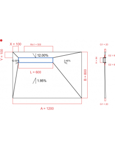 Showerlay Wiper 4 way 1200...