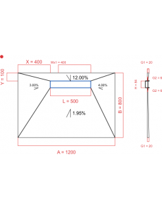 Showerlay Wiper 4 way 1200...