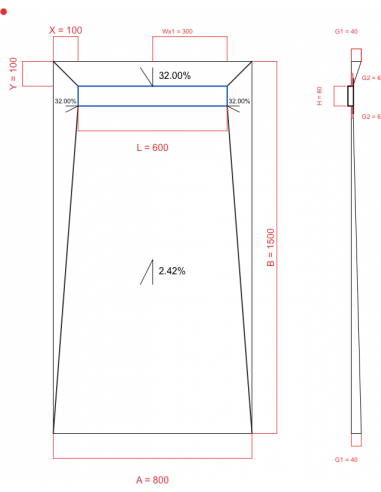 Laybase Wiper 4 way 800 x 1500 mm...