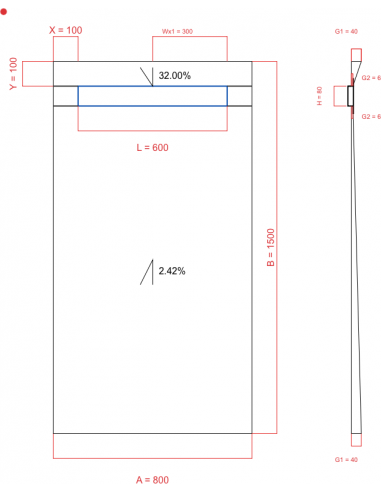 Laybase Wiper 2 way 800 x 1500 mm...