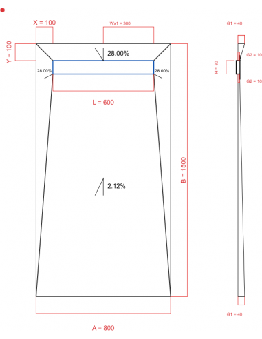 Laybase Wiper 4 way 800 x 1500 mm...