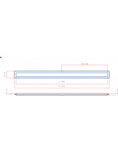 Linear drain Wiper 1200 mm...