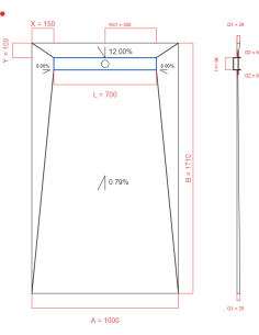 Showerlay Wiper 4 way 1000...
