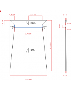 Showerlay Wiper 4 way 800 x...