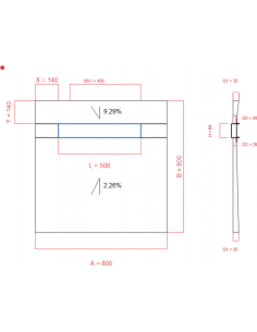 Showerlay Wiper 2 way 800 x...