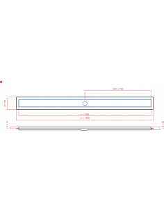 Linear drain Wiper 1500 mm...