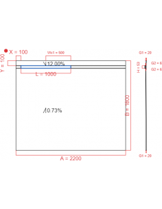 Showerlay Wiper 2 way 2200...