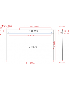 Showerlay Wiper 2 way 2200...