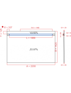 Showerlay Wiper 2 way 2200...