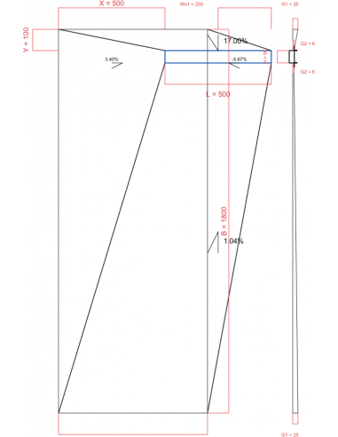 Resinbase Wiper 4 way 700 x 1800 mm...