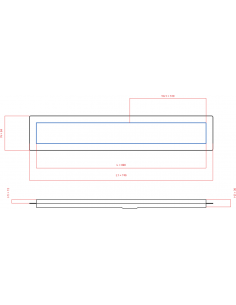 Linear drain Wiper 690 mm...